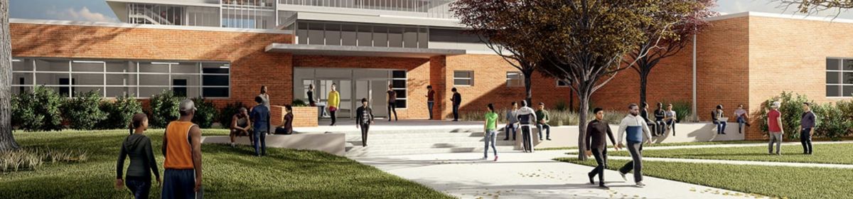 Eastside High School modernization rendering