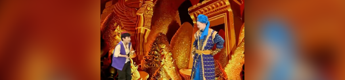 Students performing Aladdin Jr