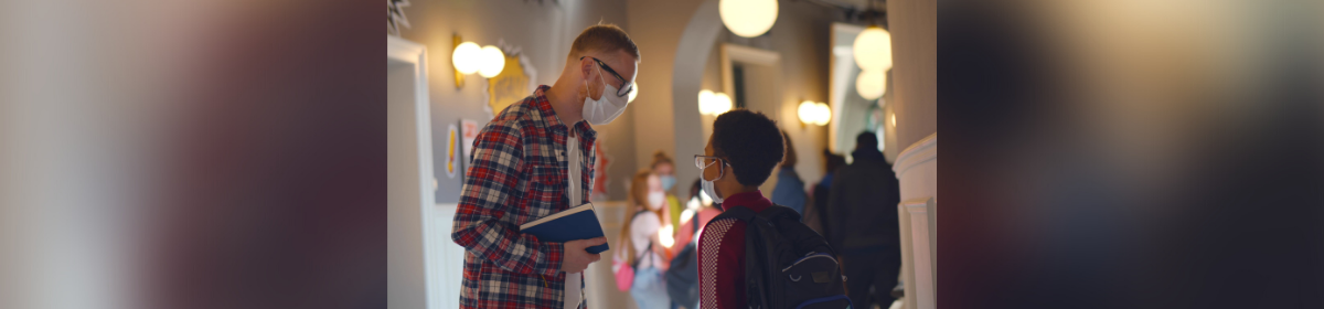 Counselor and student