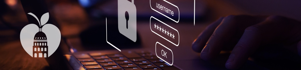 photo of password with a lock and our AISD appital logo