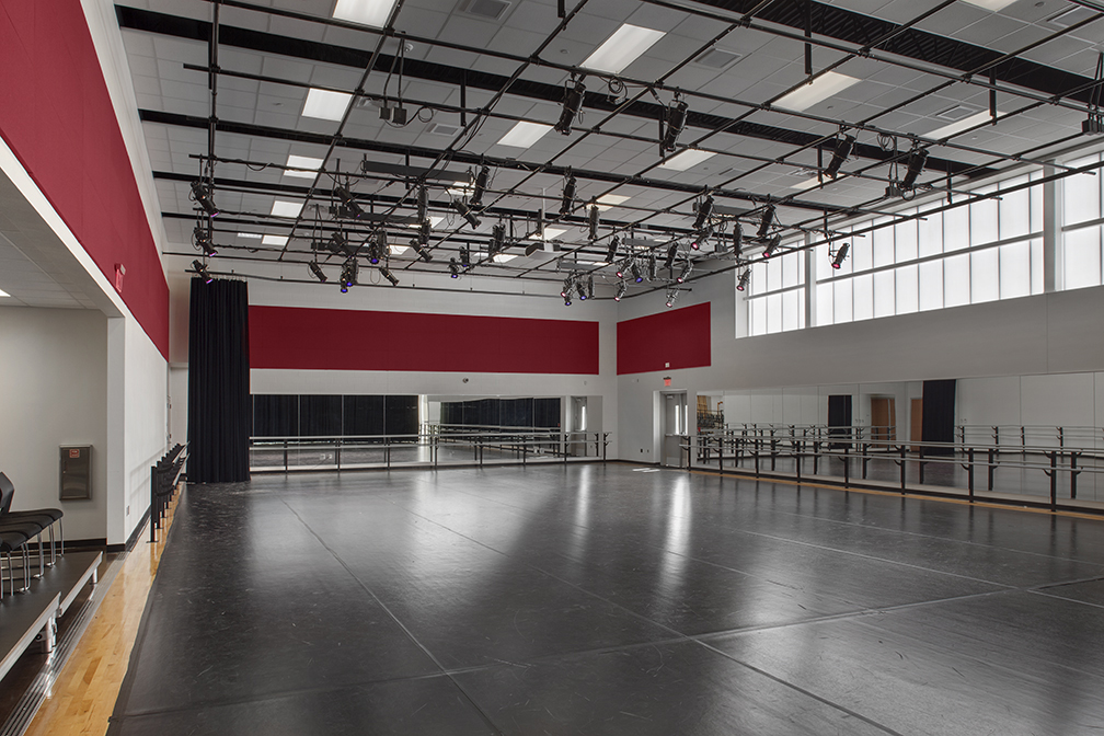 AISD Performing Arts Center dance studio