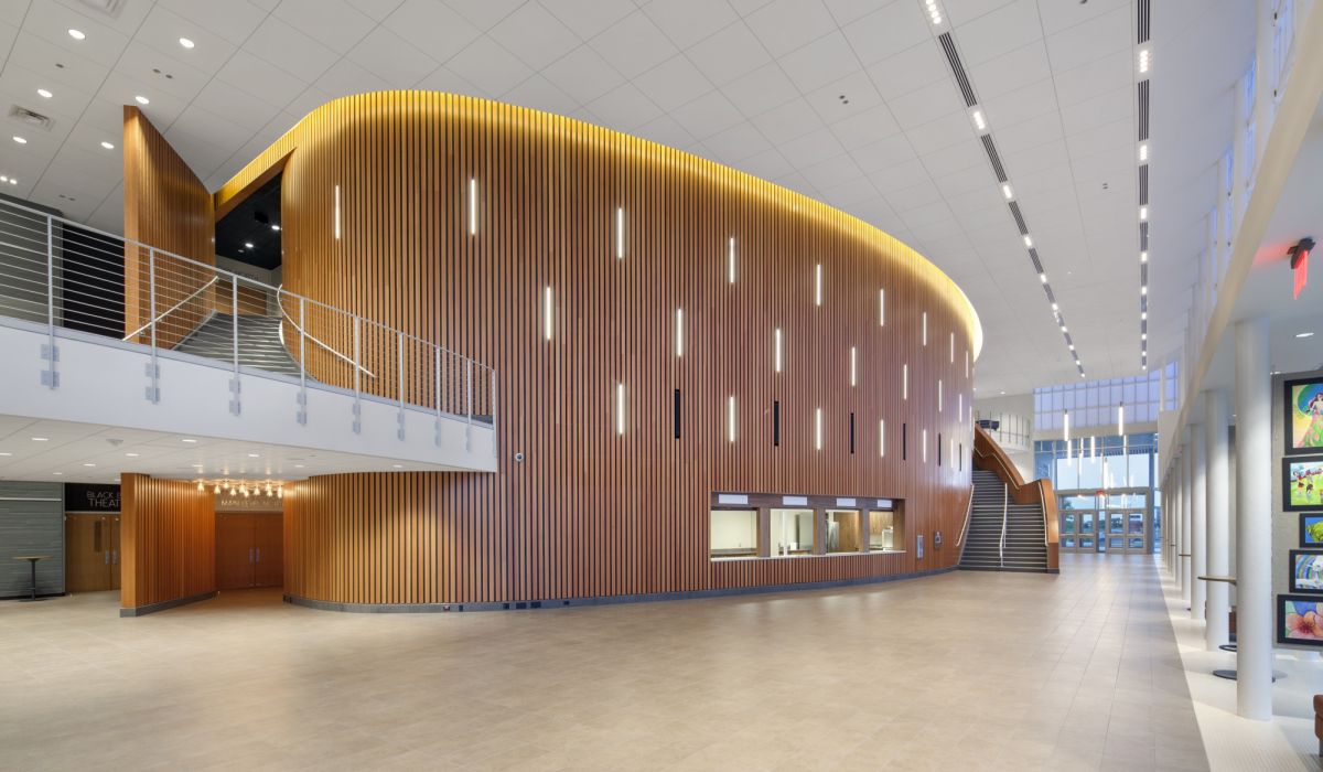 AISD Performing Arts Center lobby