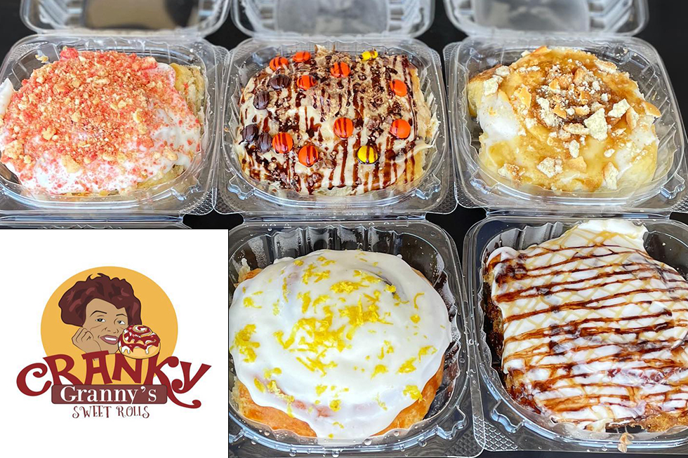 variety of sweet rolls with frosting and sprinkles
