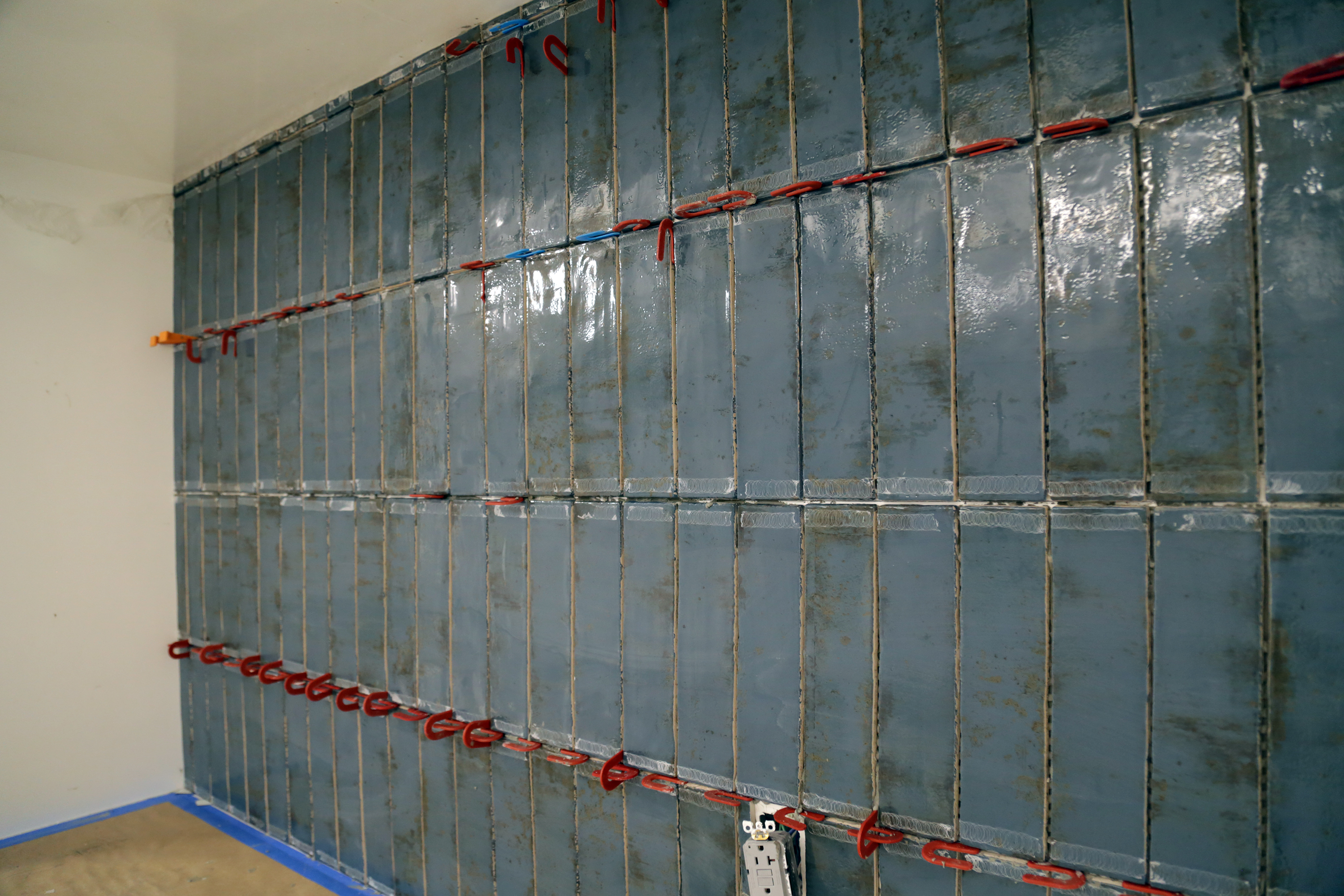 Austin ISD New HQ tile backsplash
