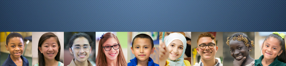 Dual Language web banner of students