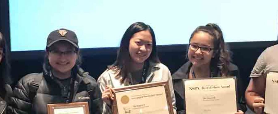 Bowie High School Dispatch staff winners.