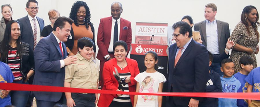 TA Brown Ribbon Cutting