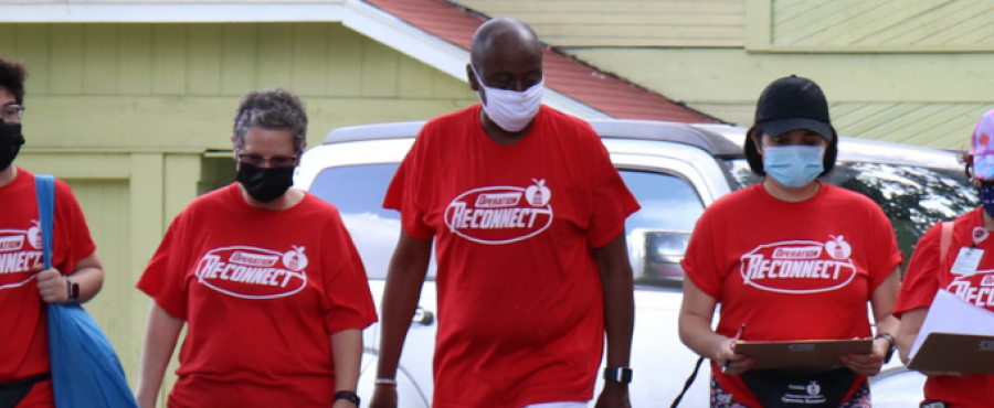 Volunteers with operation reconnect