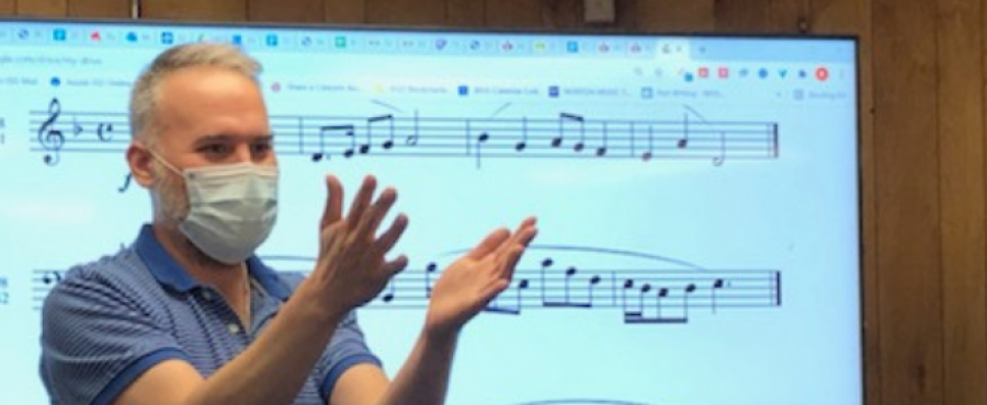 Teacher in the classroom