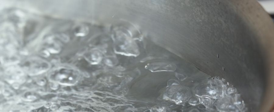 Boiling water