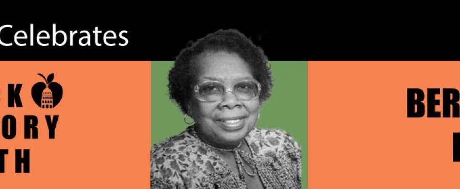 Banner graphic with photo of Bernice Hart