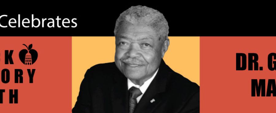 Graphic with a photo of Dr Marshall