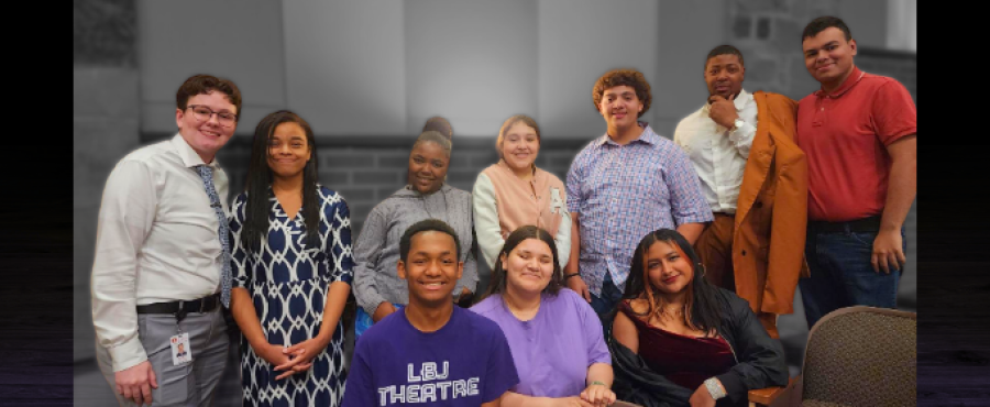 LBJ Theatre students on web banner