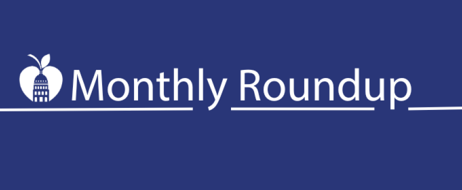 image with text Monthly Roundup