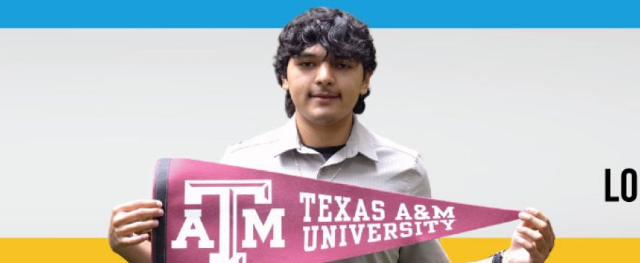 A banner image of the student. 