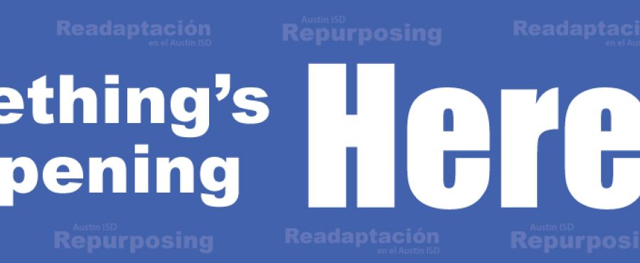image with text Something is Happening Here