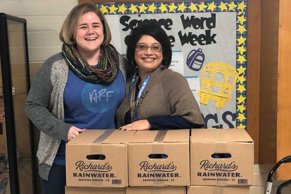 Water donation from Richard's Rainwater